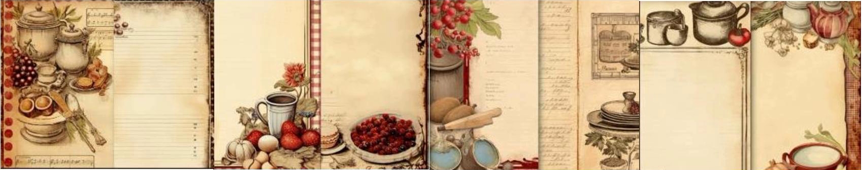 vintage recipe book